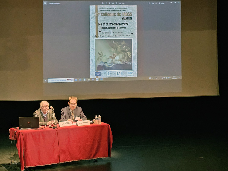 Colloque « En faire tout un plat : les arts de la table à travers les siècles » à Langres, le 21 octobre 2023.